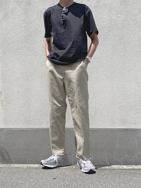 「NEW BALANCE 990」｜「アイテム（腕時計）」を使った、然さん（メンズ・173cm）の夏コーディネート