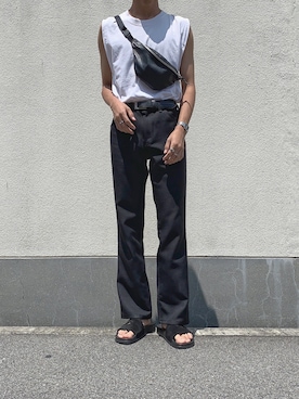 「Wrangler」｜「アイテム（アナログ腕時計）」を使った、然さん（メンズ・173cm）の夏コーディネート