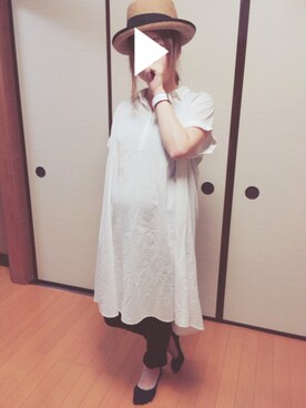 「？のアイテム（帽子、ベージュ系）」を使った、sor*☺︎さん（レディース）の春コーディネート