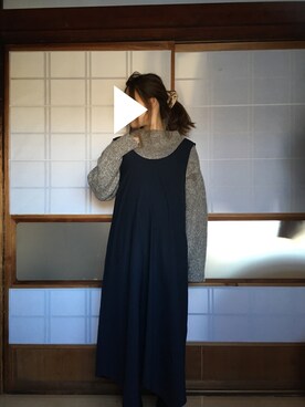 「UNIQLO（ユニクロ）のアイテム（トップス、ブラウン系）」を使った、sor*☺︎さん（レディース）の春コーディネート