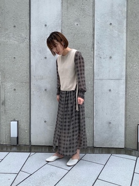 日下 恵里さん（レディース・161cm）の夏コーディネート