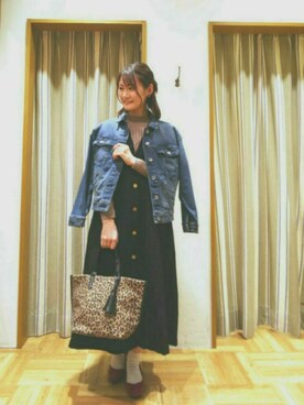 「Te chichi（テチチ）のアイテム（デニムジャケット）」を使った、yuumi*さん（レディース・160cm）の秋コーディネート