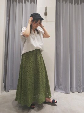 「Te chichi TERRASSE（テチチテラス）のアイテム（その他シューズ）」を使った、yuumi*さん（レディース・160cm）の春コーディネート