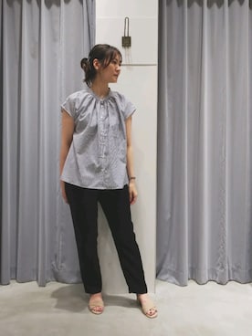 「Te chichi TERRASSE」｜「アイテム（パンツ）」を使った、yuumi*さん（レディース・160cm）の夏コーディネート