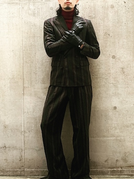 「order（オーダー）のアイテム（フォーマルスーツ/小物）」を使った、Orange Itakura さん（メンズ・179cm）の冬コーディネート