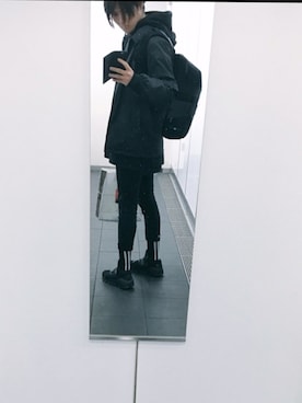 「Y-3（ワイスリー）のアイテム（ナイロンジャケット）」を使った、Yosuke Matsumotoさん（メンズ・170cm）の夏コーディネート