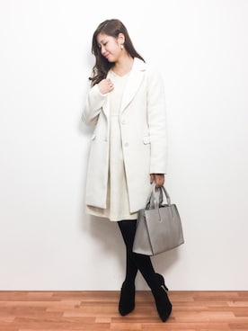 「rienda（リエンダ）のアイテム（その他アウター）」を使った、marinaさん（レディース・162cm）の冬コーディネート