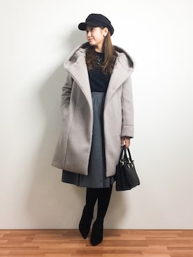 marinaさん（レディース・162cm）の冬コーディネート