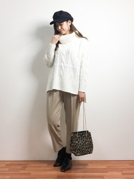 marinaさん（レディース・162cm）の冬コーディネート