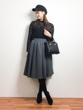 marinaさん（レディース・162cm）の冬コーディネート