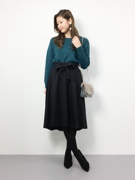 marinaさん（レディース・162cm）の冬コーディネート