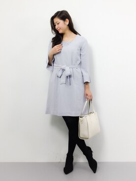 「BASE（ベース）のアイテム」を使った、marinaさん（レディース・162cm）の冬コーディネート