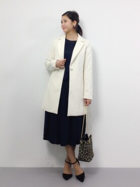 「rienda（リエンダ）のアイテム（その他アウター）」を使った、marinaさん（レディース・162cm）の冬コーディネート