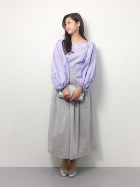 「DRWCYS（ドロシーズ）のアイテム（その他トップス）」を使った、marinaさん（レディース・162cm）の冬コーディネート