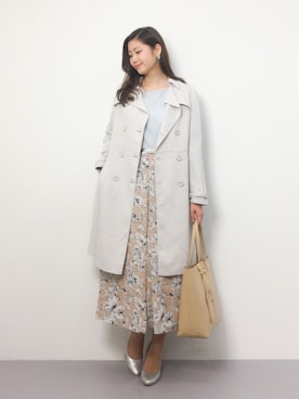 「MISCH MASCH（ミッシュマッシュ）のアイテム（トレンチコート）」を使った、marinaさん（レディース・162cm）の春コーディネート