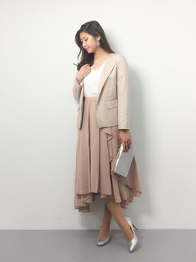 「31 Sons de mode（トランテアン　ソン　ドゥ　モード）のアイテム（テーラードジャケット）」を使った、marinaさん（レディース・162cm）の春コーディネート