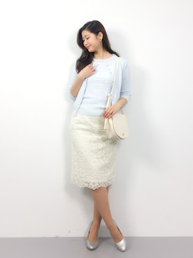 「MISCH MASCH（ミッシュマッシュ）のアイテム（アンサンブル）」を使った、marinaさん（レディース・162cm）の春コーディネート