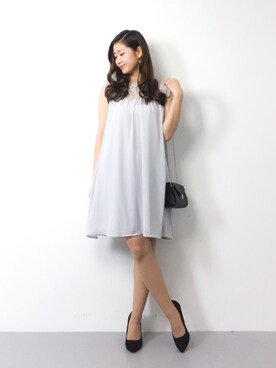 「TITTY&CO.（ティティーアンドコー）のアイテム（ワンピース/ドレス）」を使った、marinaさん（レディース・162cm）の春コーディネート