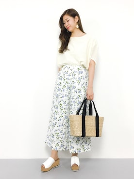 「Te chichi（テチチ）のアイテム」を使った、marinaさん（レディース・162cm）の夏コーディネート