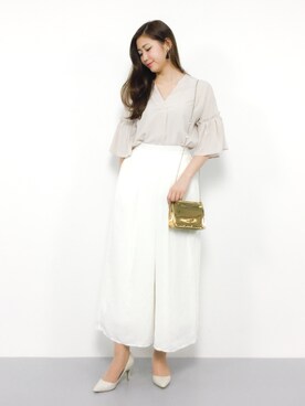 「Te chichi TERRASSE（テチチテラス）のアイテム」を使った、marinaさん（レディース・162cm）の夏コーディネート