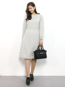 「Sunny clouds（サニークラウズ）のアイテム（ワンピース/ドレス）」を使った、marinaさん（レディース・163cm）の秋コーディネート