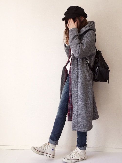 まるちわ Narcissusのキャスケットを使ったコーディネート Wear