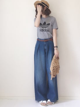 「gooutwith」｜まるちわさん（レディース・160cm）の夏コーディネート