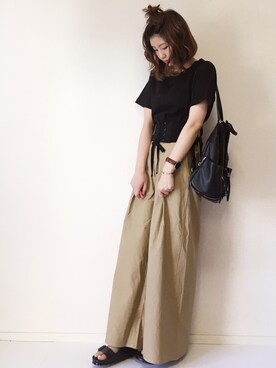 「gooutwith」｜まるちわさん（レディース・160cm）の夏コーディネート