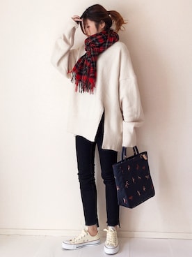 まるちわさん（レディース・160cm）の冬コーディネート