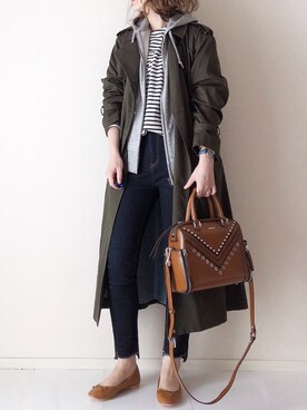 「slickmist（スリックミスト）のアイテム」を使った、まるちわさん（レディース・160cm）の春コーディネート