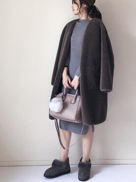 「アイテム（ウィッグ）」を使った、まるちわさん（レディース・160cm）の秋コーディネート