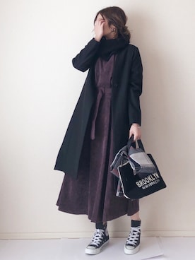 まるちわさん(レディース・160cm)の冬コーディネート