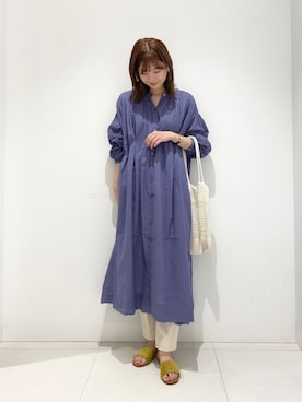 「URBAN RESEARCH DOORS（アーバンリサーチドアーズ）のハイライズデニムパンツ（デニムパンツ）」を使った、yamakanaさん（レディース・164cm）の春コーディネート