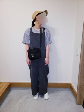 「bach（バッハ）のGY26 SACOCHE BACH サコッシュ（ショルダーバッグ）」を使った、maru*さん（レディース・155cm）の秋コーディネート