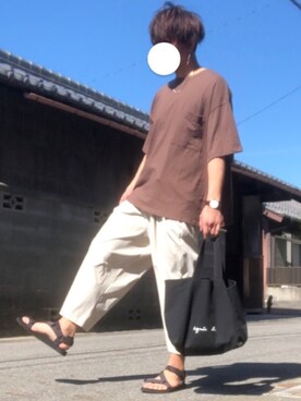 KOKIさんの「【WEB限定】GO03-01  ロゴトートバッグ」を使ったコーディネート