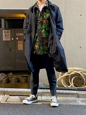 「Addict CONVERSE（アディクト　コンバース）のアイテム」を使った、d.takuさん（メンズ・174cm）の秋コーディネート