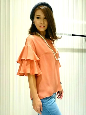 「OFUON le MK（オフオンルエムケー）のアイテム」を使った、Yamaさん（レディース・159cm）の秋コーディネート