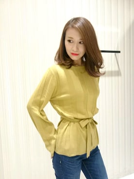 「OFUON le MK（オフオンルエムケー）のアイテム」を使った、Yamaさん（レディース・159cm）の秋コーディネート