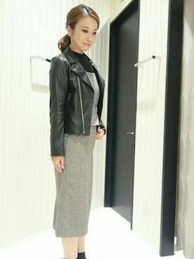 「OFUON le MK（オフオンルエムケー）のアイテム」を使った、Yamaさん（レディース・159cm）の秋コーディネート