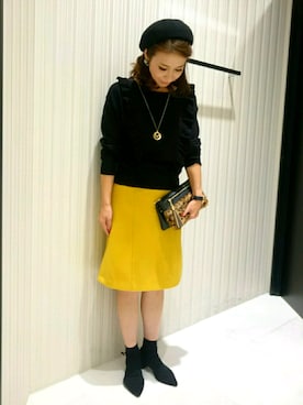 「OFUON le MK（オフオンルエムケー）のアイテム」を使った、Yamaさん（レディース・159cm）の秋コーディネート