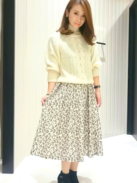 「OFUON le MK（オフオンルエムケー）のアイテム」を使った、Yamaさん（レディース・159cm）の秋コーディネート