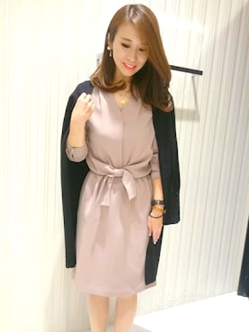 「OFUON le MK（オフオンルエムケー）のアイテム」を使った、Yamaさん（レディース・159cm）の冬コーディネート