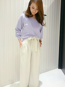 「OFUON le MK（オフオンルエムケー）のアイテム」を使った、Yamaさん（レディース・159cm）の冬コーディネート