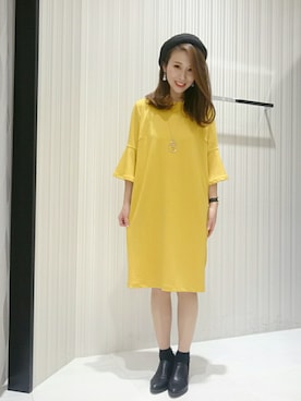 「OFUON le MK（オフオンルエムケー）のアイテム」を使った、Yamaさん（レディース・159cm）の冬コーディネート