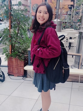 「青山学院大学」｜krmさん（レディース・162cm）の冬コーディネート