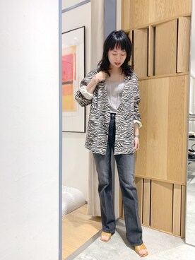 「SHENERY（シーナリー）のアイテム（ブルゾン）」を使った、TOKUMURA_161cmさん（レディース・161cm）の春コーディネート