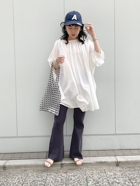 「NE QUITTEZ PAS!（ヌキテパ）のアイテム（バッグ）」を使った、TOKUMURA_161cmさん（レディース・161cm）の春コーディネート