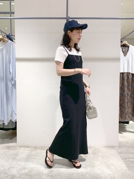 「キャミソールワンピ」｜TOKUMURA_161cmさん（レディース・161cm）の春コーディネート