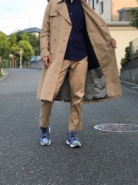 「GLR Standard（グリーンレーベルリラクシングスタンダード）のアイテム」を使った、なかじまけんたさん（メンズ・176cm）の秋コーディネート