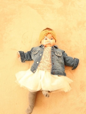 「OLIVE des OLIVE（オリーブデオリーブ）のアイテム」を使った、ayumiyuさん（キッズ・70cm）の春コーディネート